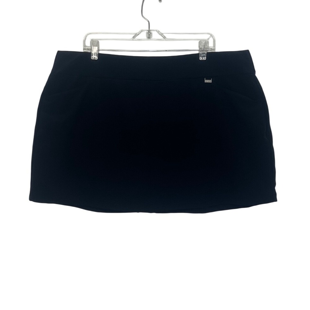 Greg Norman Golf Skort Women XXL Black PlayDry Activewear Athletic Skirt